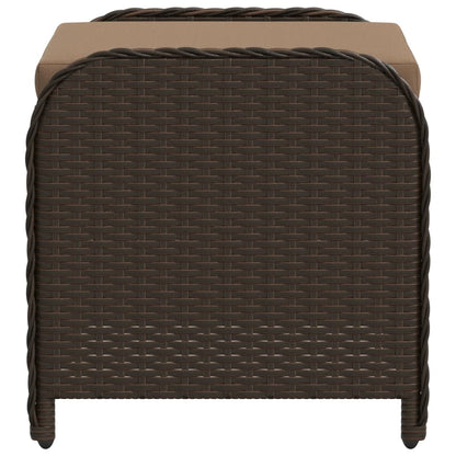 Tuinkruk Met Kussen 58X46X46 Cm Poly Rattan