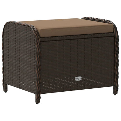 Tuinkruk Met Kussen 58X46X46 Cm Poly Rattan