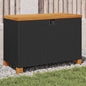 Tuinbox Poly Rattan En Acaciahout