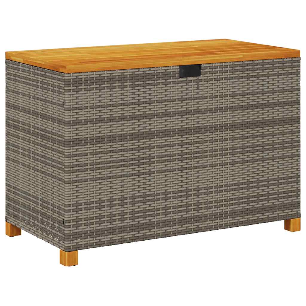 Tuinbox Poly Rattan En Acaciahout