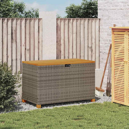 Tuinbox Poly Rattan En Acaciahout