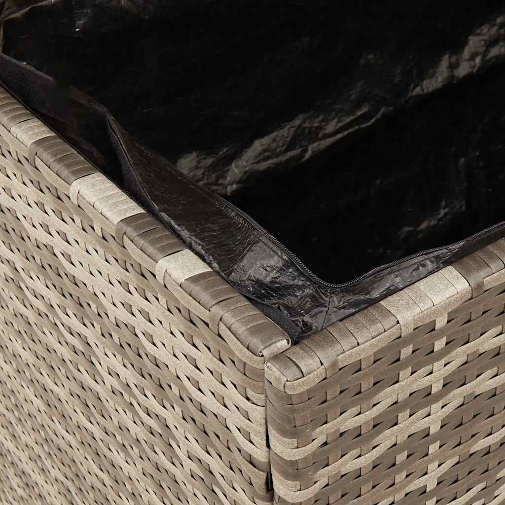 Tuinbox Poly Rattan En Acaciahout