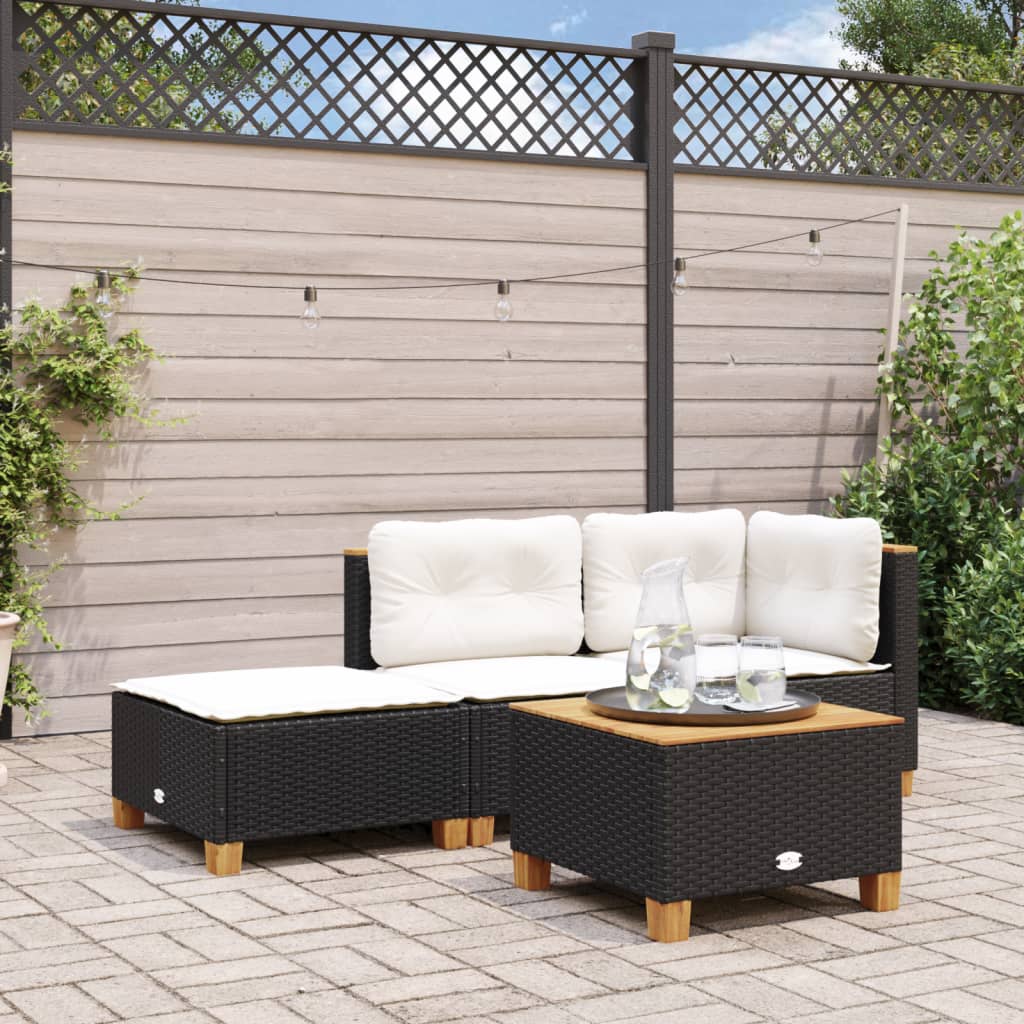 Tuinkruk Met Kussen 63,5X56X32 Cm Poly Rattan