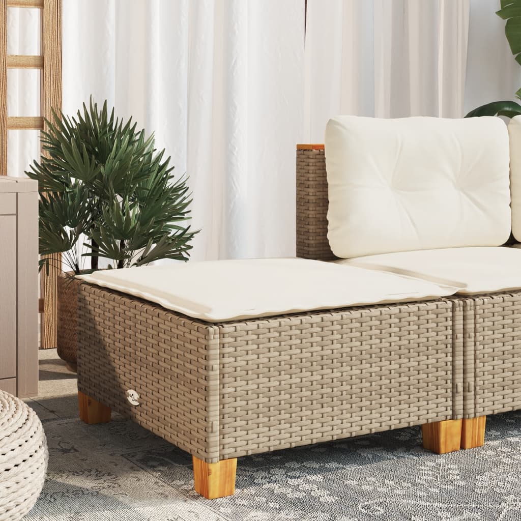 Tuinkruk Met Kussen 63,5X56X32 Cm Poly Rattan