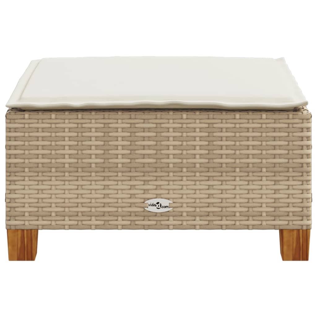 Tuinkruk Met Kussen 63,5X56X32 Cm Poly Rattan