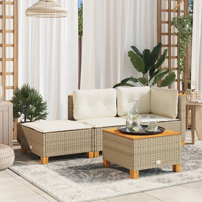 Tuinkruk Met Kussen 63,5X56X32 Cm Poly Rattan