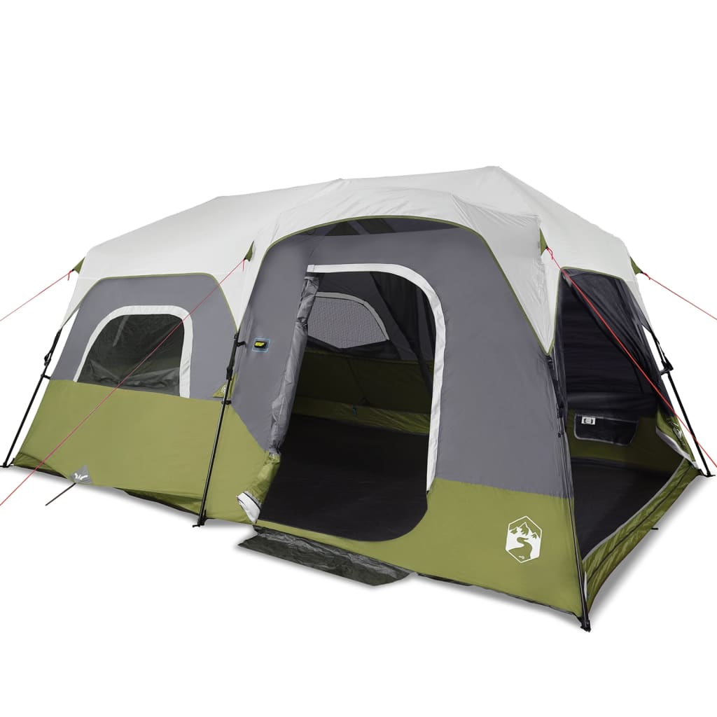 Tent 9-Persoons Waterdicht Met Led Lichtblauw