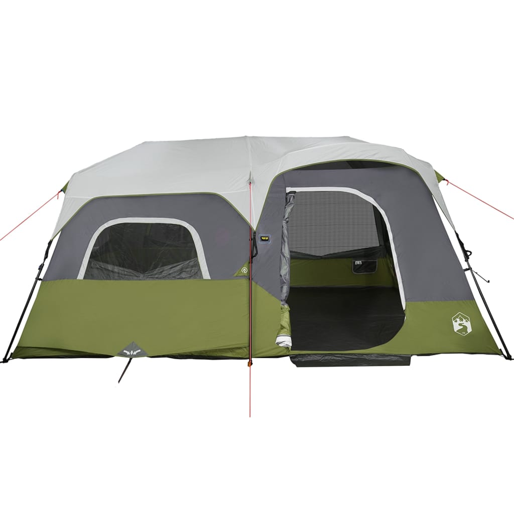 Tent 9-Persoons Waterdicht Met Led Lichtblauw