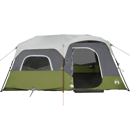 Tent 9-Persoons Waterdicht Met Led Lichtblauw