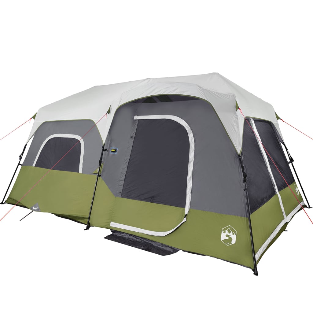 Tent 9-Persoons Waterdicht Met Led Lichtblauw