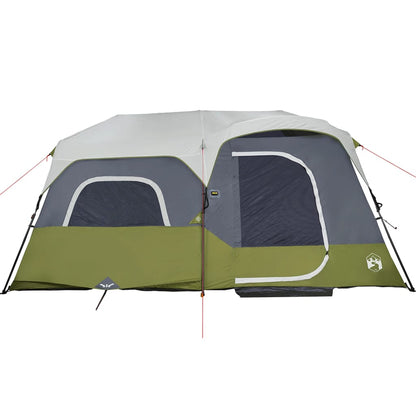 Tent 9-Persoons Waterdicht Met Led Lichtblauw