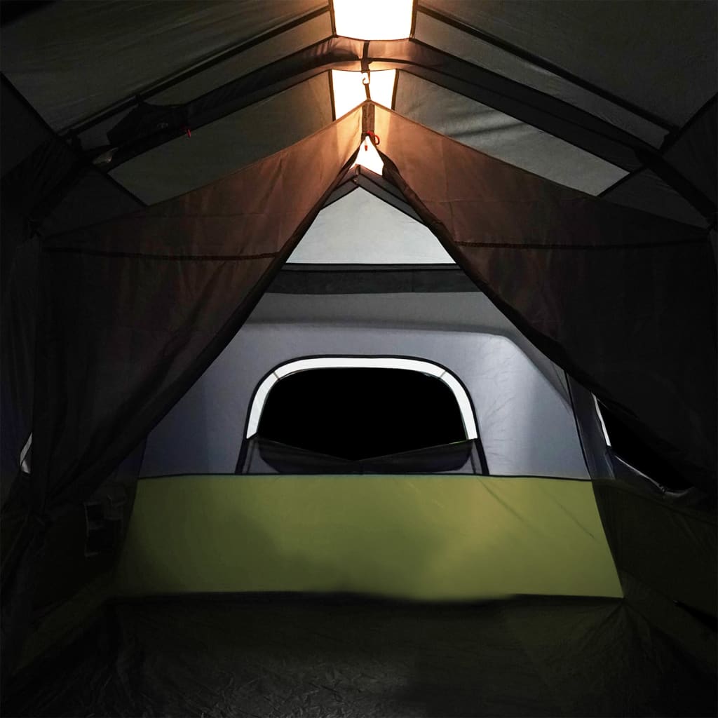 Tent 9-Persoons Waterdicht Met Led Lichtblauw