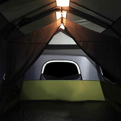 Tent 9-Persoons Waterdicht Met Led Lichtblauw