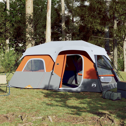 Tent 9-Persoons Waterdicht Met Led Lichtblauw
