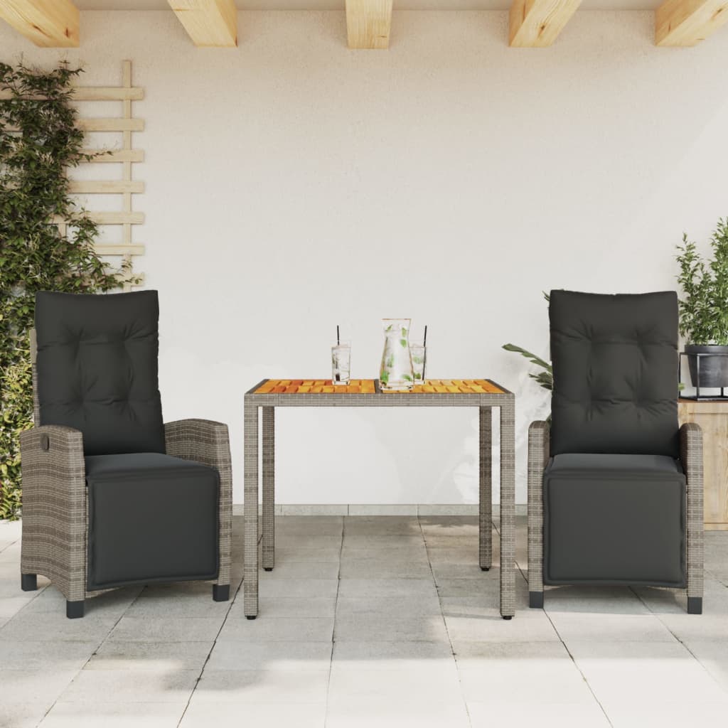 7-Delige Tuinset Met Kussens Poly Rattan