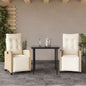 7-Delige Tuinset Met Kussens Poly Rattan Beige