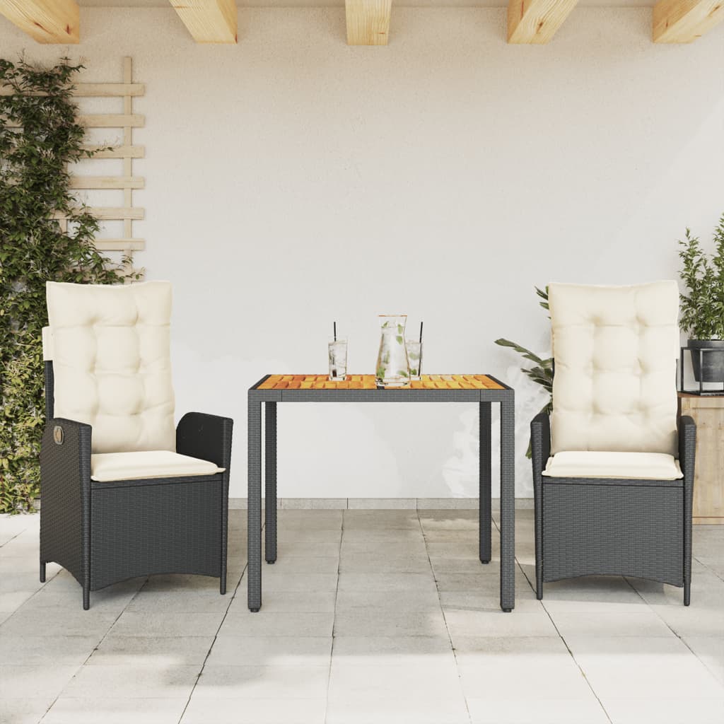 7-Delige Tuinset Met Kussens Poly Rattan