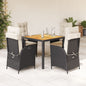7-Delige Tuinset Met Kussens Poly Rattan