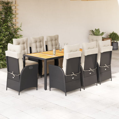 7-Delige Tuinset Met Kussens Poly Rattan