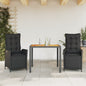 7-Delige Tuinset Met Kussens Poly Rattan