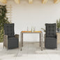 7-Delige Tuinset Met Kussens Poly Rattan