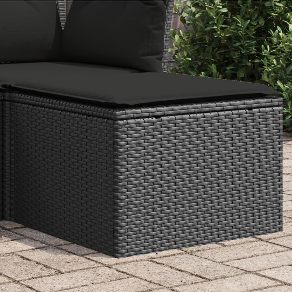 Tuinkruk Met Kussen 55X55X37 Cm Poly Rattan