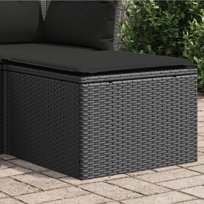 Tuinkruk Met Kussen 55X55X37 Cm Poly Rattan