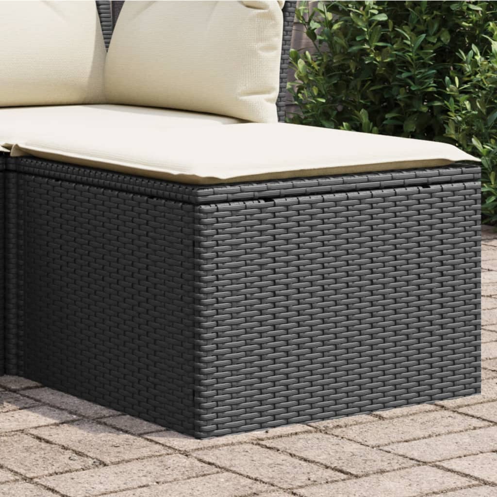 Tuinkruk Met Kussen 55X55X37 Cm Poly Rattan