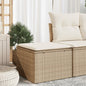Tuinkruk Met Kussen 55X55X37 Cm Poly Rattan