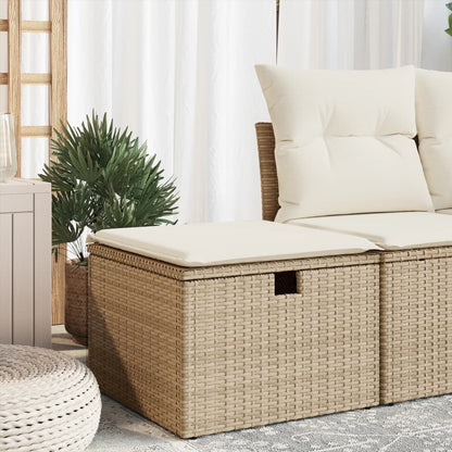 Tuinkruk Met Kussen 55X55X37 Cm Poly Rattan
