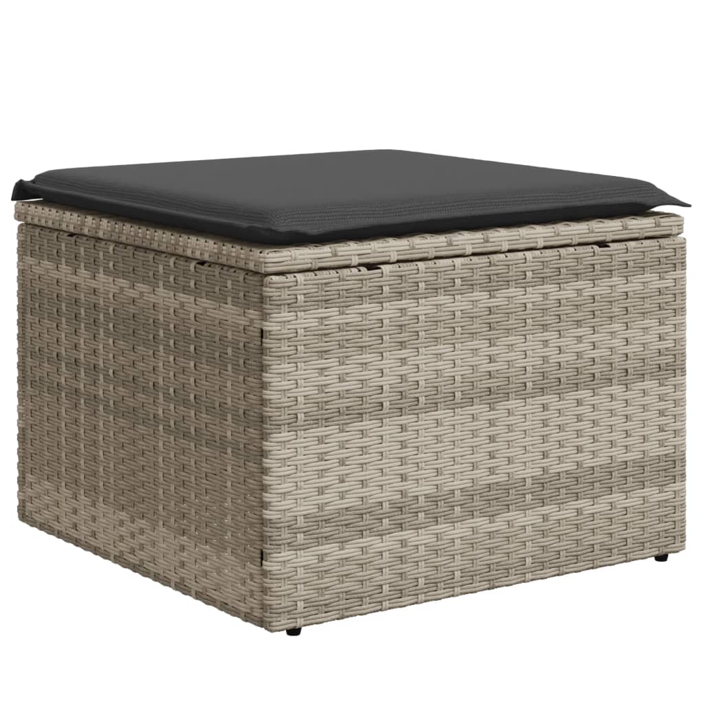 Tuinkruk Met Kussen 55X55X37 Cm Poly Rattan