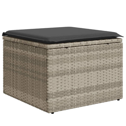 Tuinkruk Met Kussen 55X55X37 Cm Poly Rattan