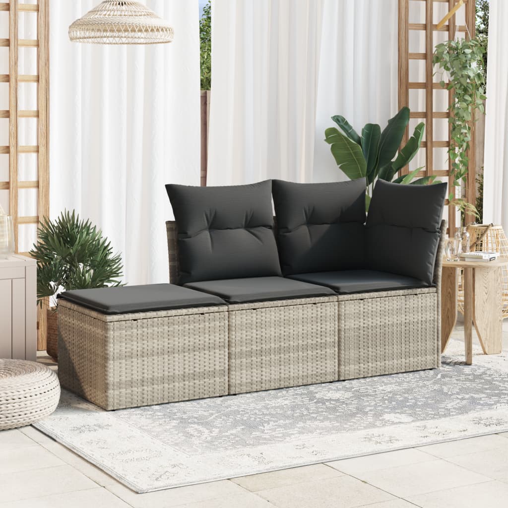 Tuinkruk Met Kussen 55X55X37 Cm Poly Rattan