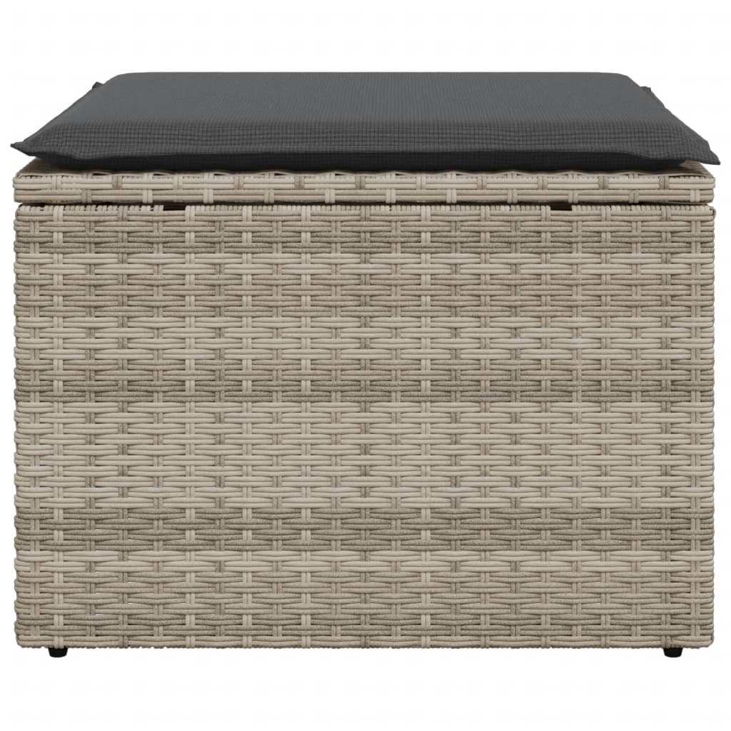 Tuinkruk Met Kussen 55X55X37 Cm Poly Rattan