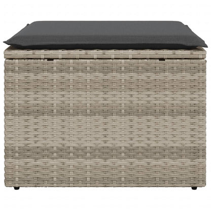 Tuinkruk Met Kussen 55X55X37 Cm Poly Rattan