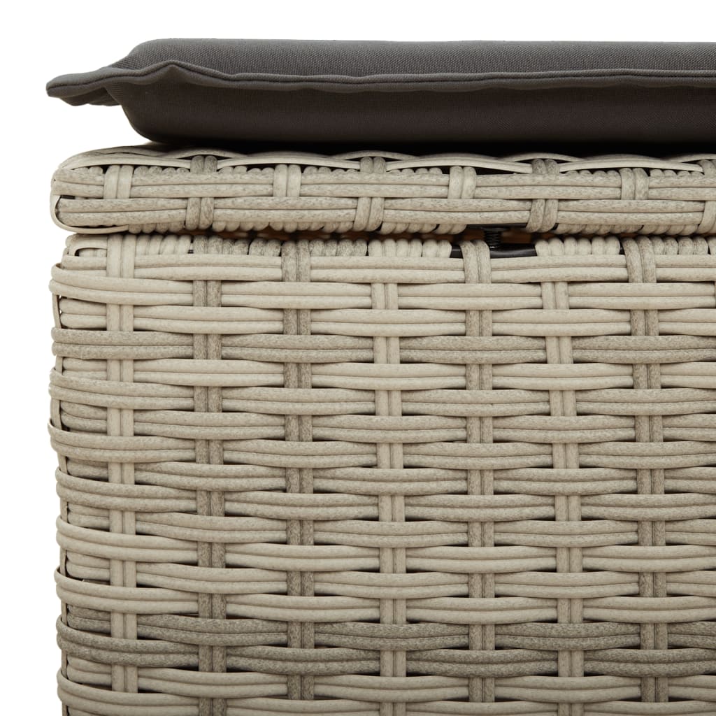 Tuinkruk Met Kussen 55X55X37 Cm Poly Rattan