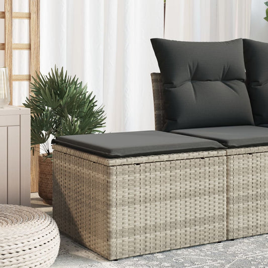 Tuinkruk Met Kussen 55X55X37 Cm Poly Rattan