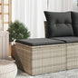 Tuinkruk Met Kussen 55X55X37 Cm Poly Rattan