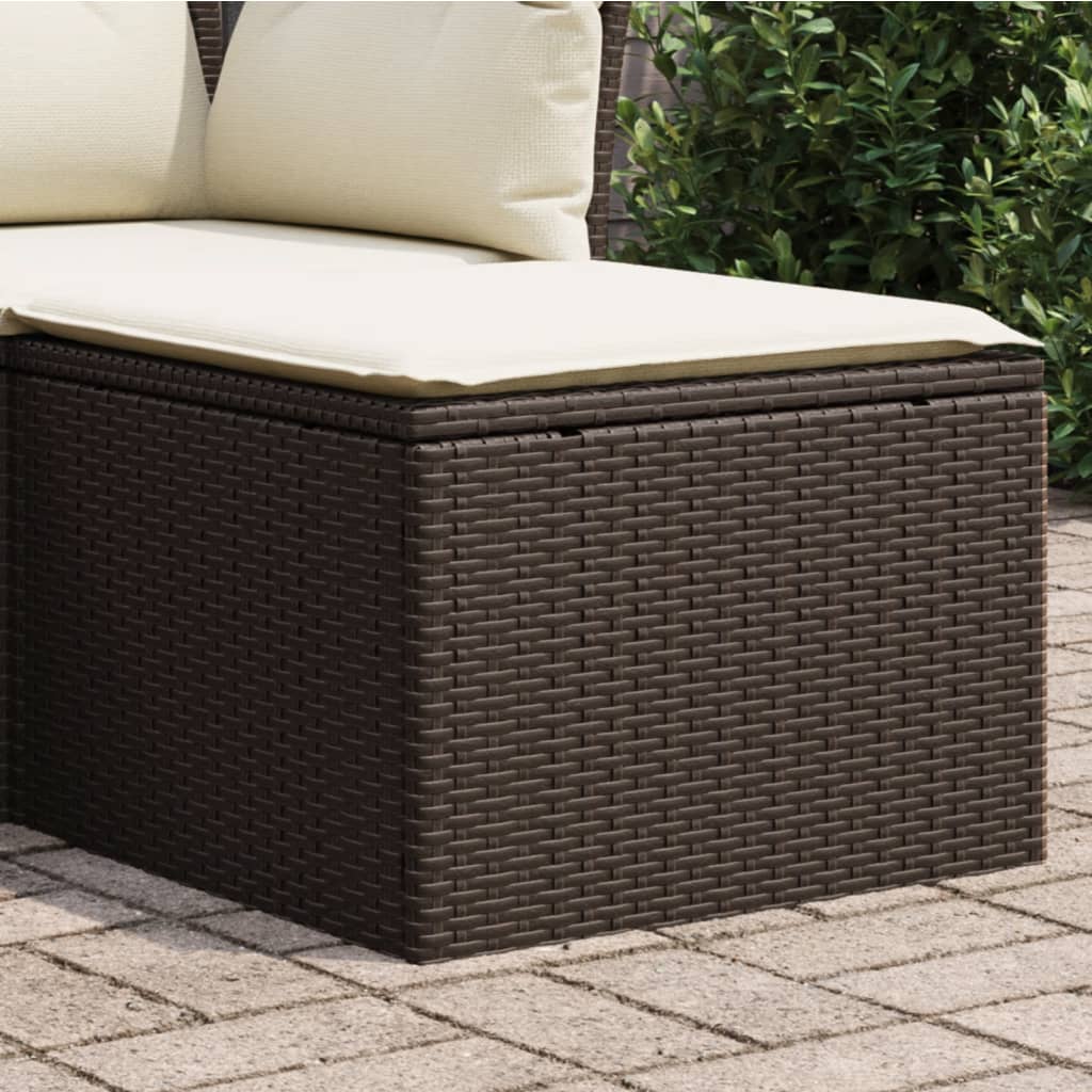 Tuinkruk Met Kussen 55X55X37 Cm Poly Rattan