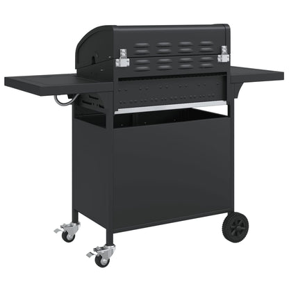 Gasbarbecue Met 5 Branders Gepoedercoat Staal Zwart Grijs Sonoma