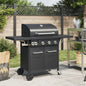 Gasbarbecue Met 5 Branders Gepoedercoat Staal Zwart Grijs Sonoma