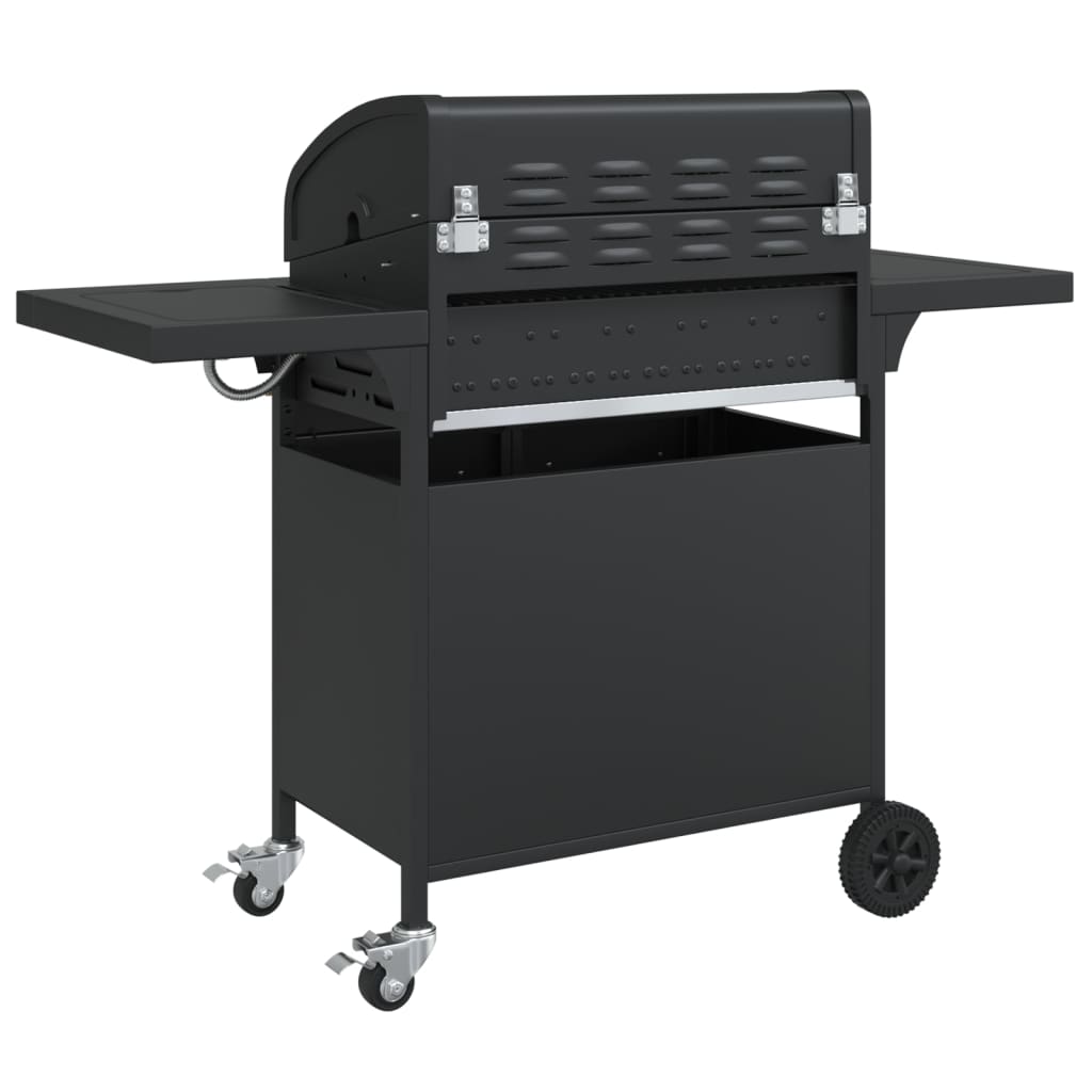 Gasbarbecue Met 5 Branders Gepoedercoat Staal Zwart