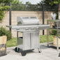 Gasbarbecue Met 4 Branders Roestvrij Staal Zilverkleurig
