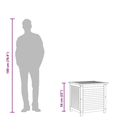 Tuinbox Met Jaloezieën Massief Acaciahout