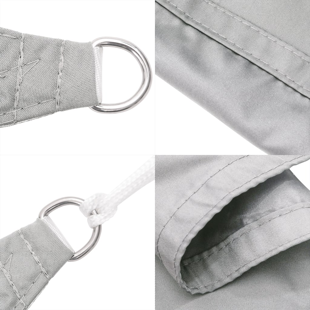 Zonnezeil 100% Polyester Oxford Lichtgrijs