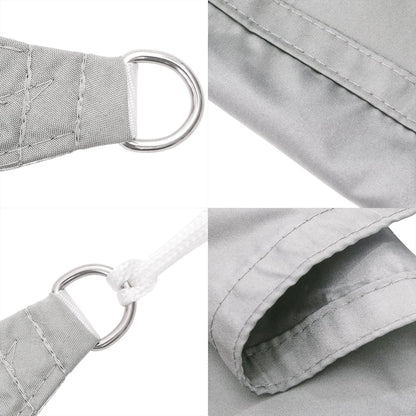 Zonnezeil 100% Polyester Oxford Lichtgrijs