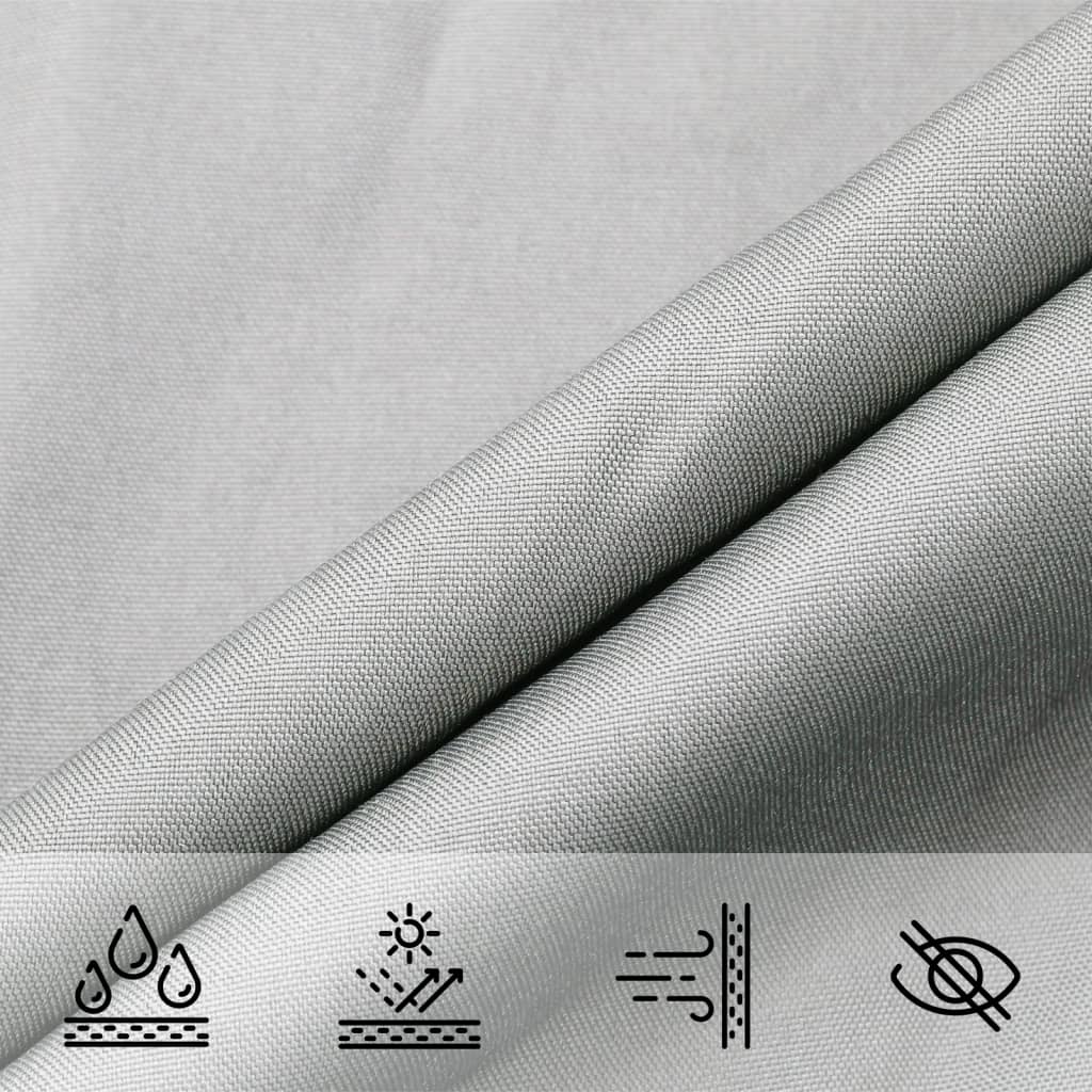 Zonnezeil 100% Polyester Oxford Lichtgrijs