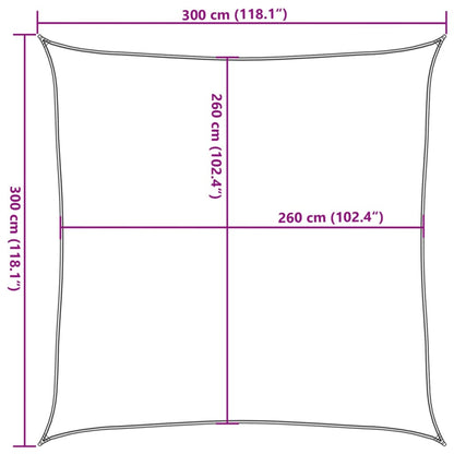 Zonnezeil 100% Polyester Oxford Kleurig Zand