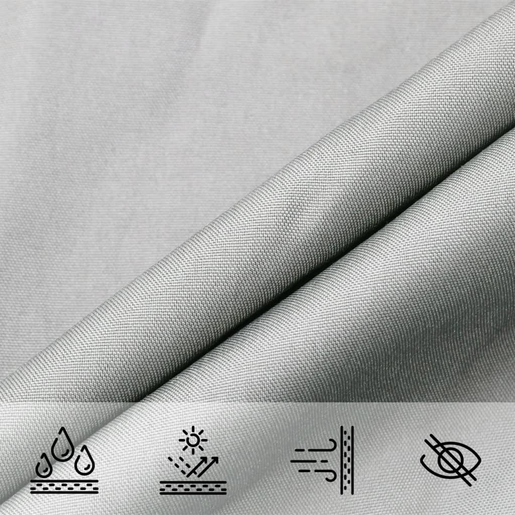 Zonnezeil 3X2,5 M 100% Polyester Oxford Lichtgrijs