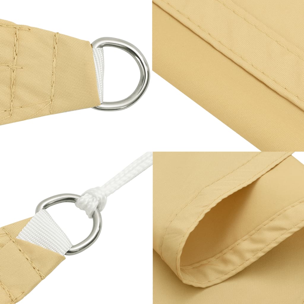 Zonnezeil 100% Polyester Oxford Kleurig Zand